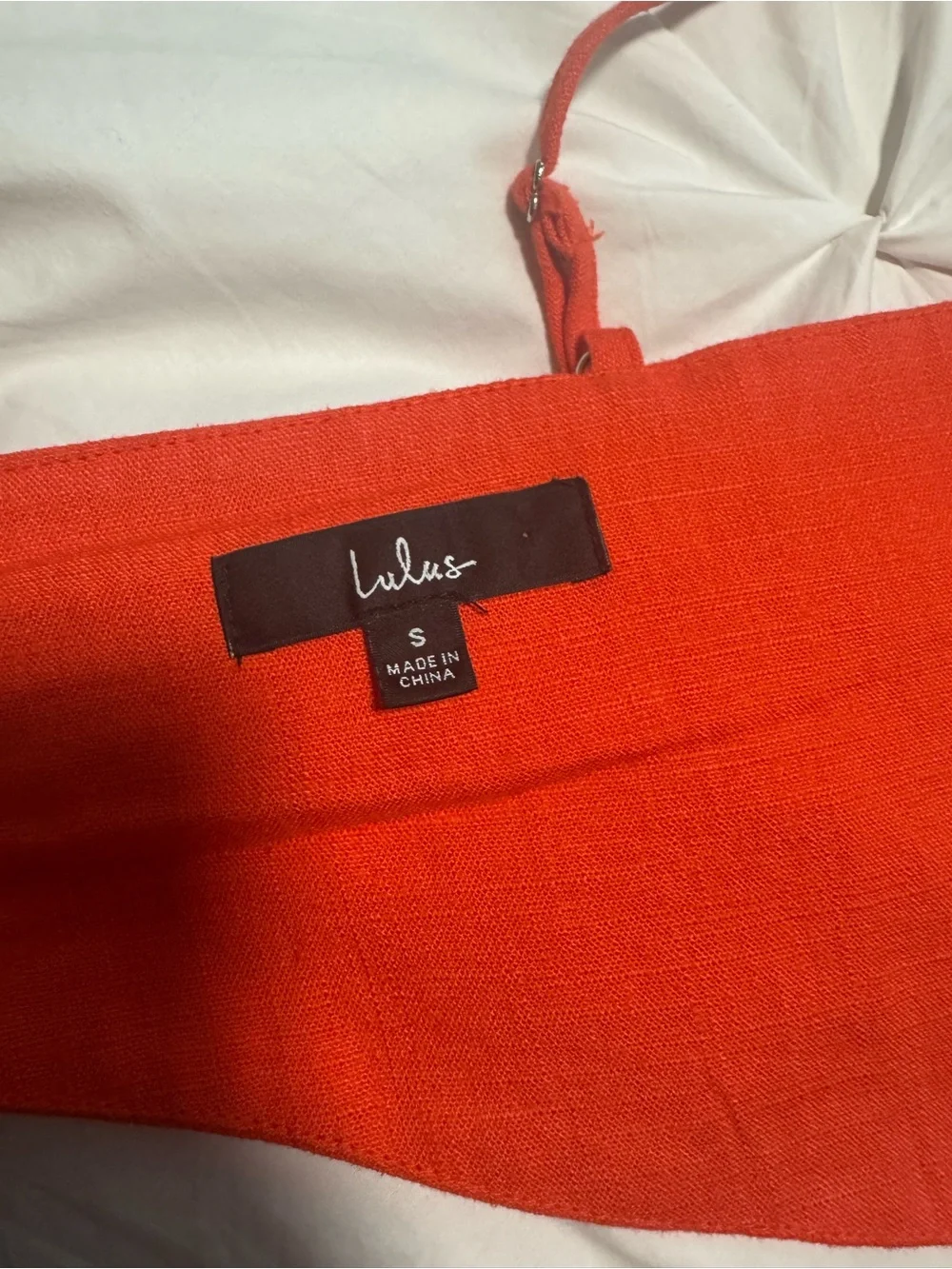 Lulu's Bright Orange Wide-Leg Palazzo Pants with matching crop top